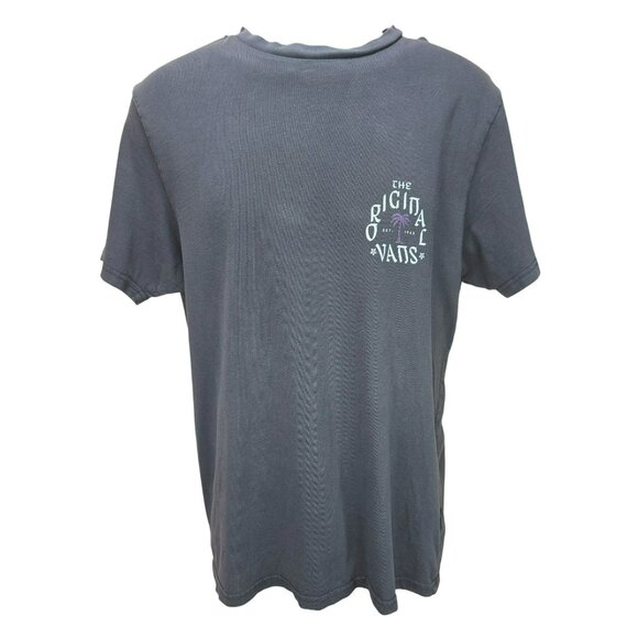 Vans Mens Charcoal Gray Graphic Medium T-Shirt With "The Original Vans" - Picture 1 of 7